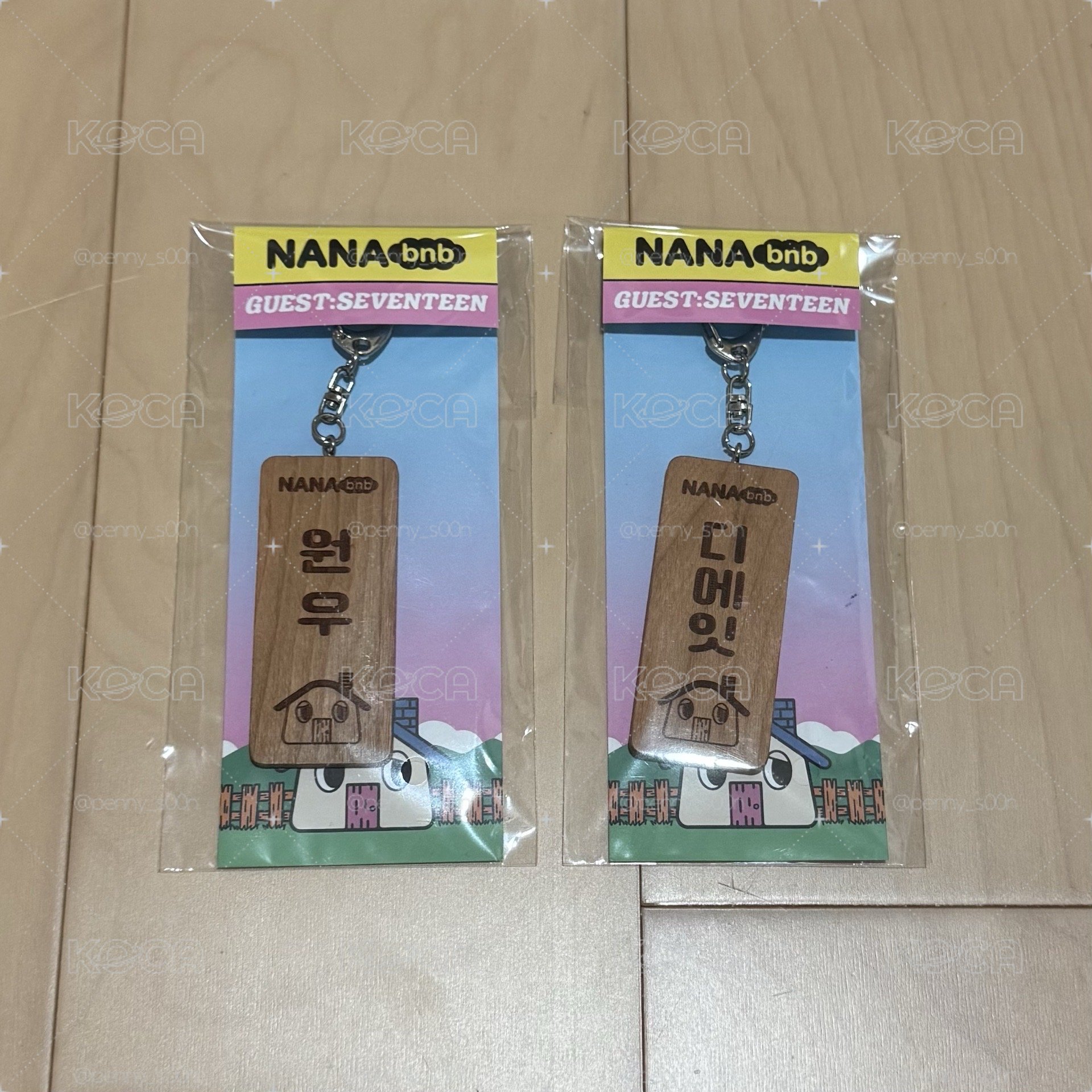 NANA bnb 木牌吊飾 圓八