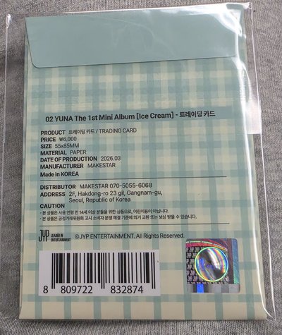 yuna 台北快閃店 隨機卡包 全新未拆