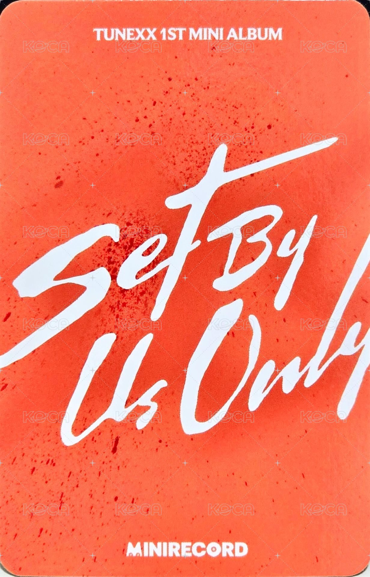 SET BY US ONLY MINIRECORD 1.0線下 簽售卡 尼克 背面