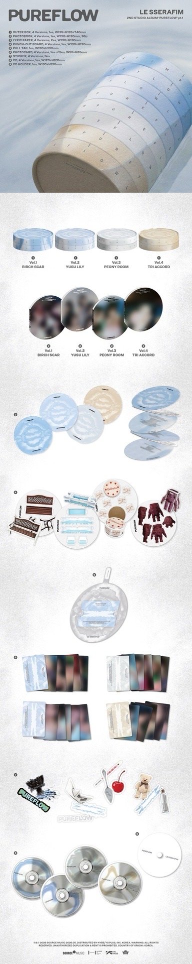 LE SSERAFIM正規二輯PUREFLOW寫真版已含國際運費