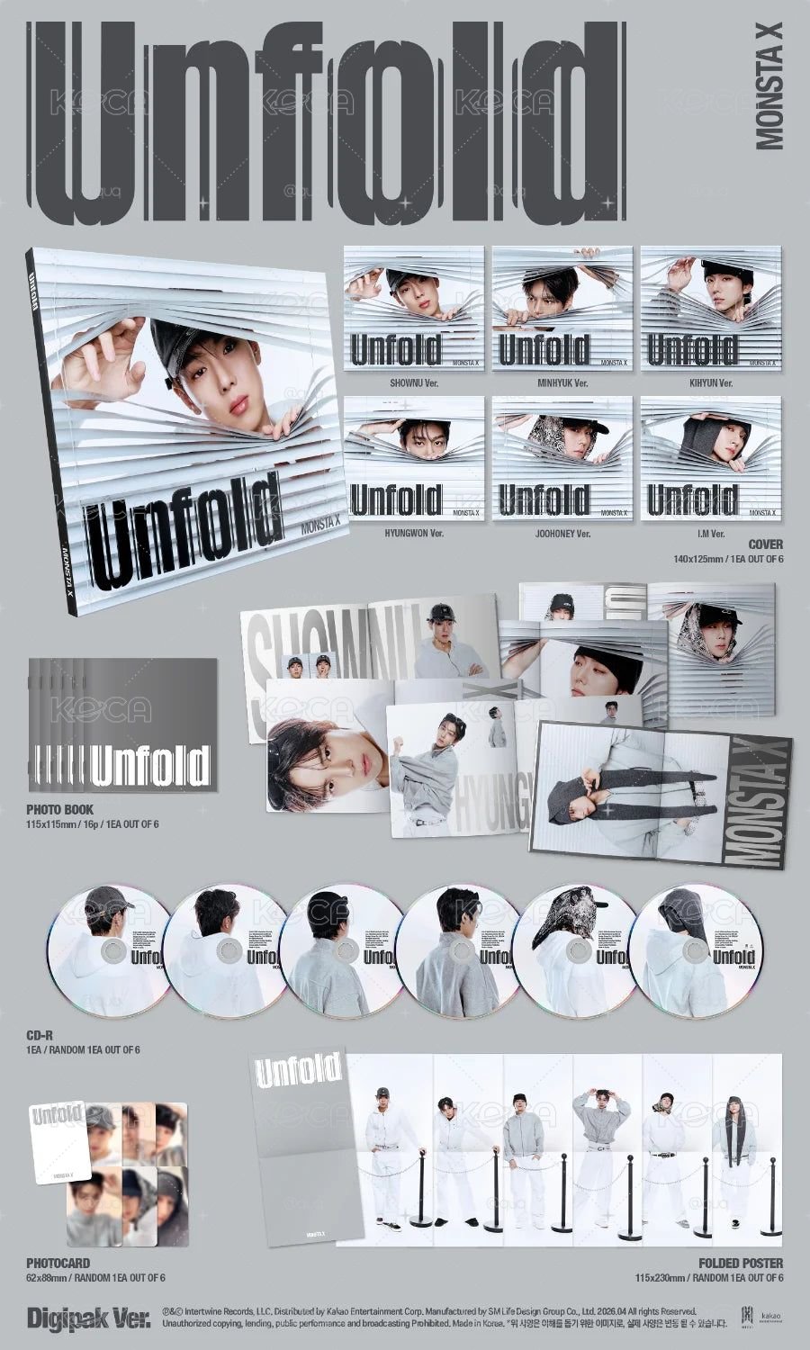 預購 Monsta X unfold 