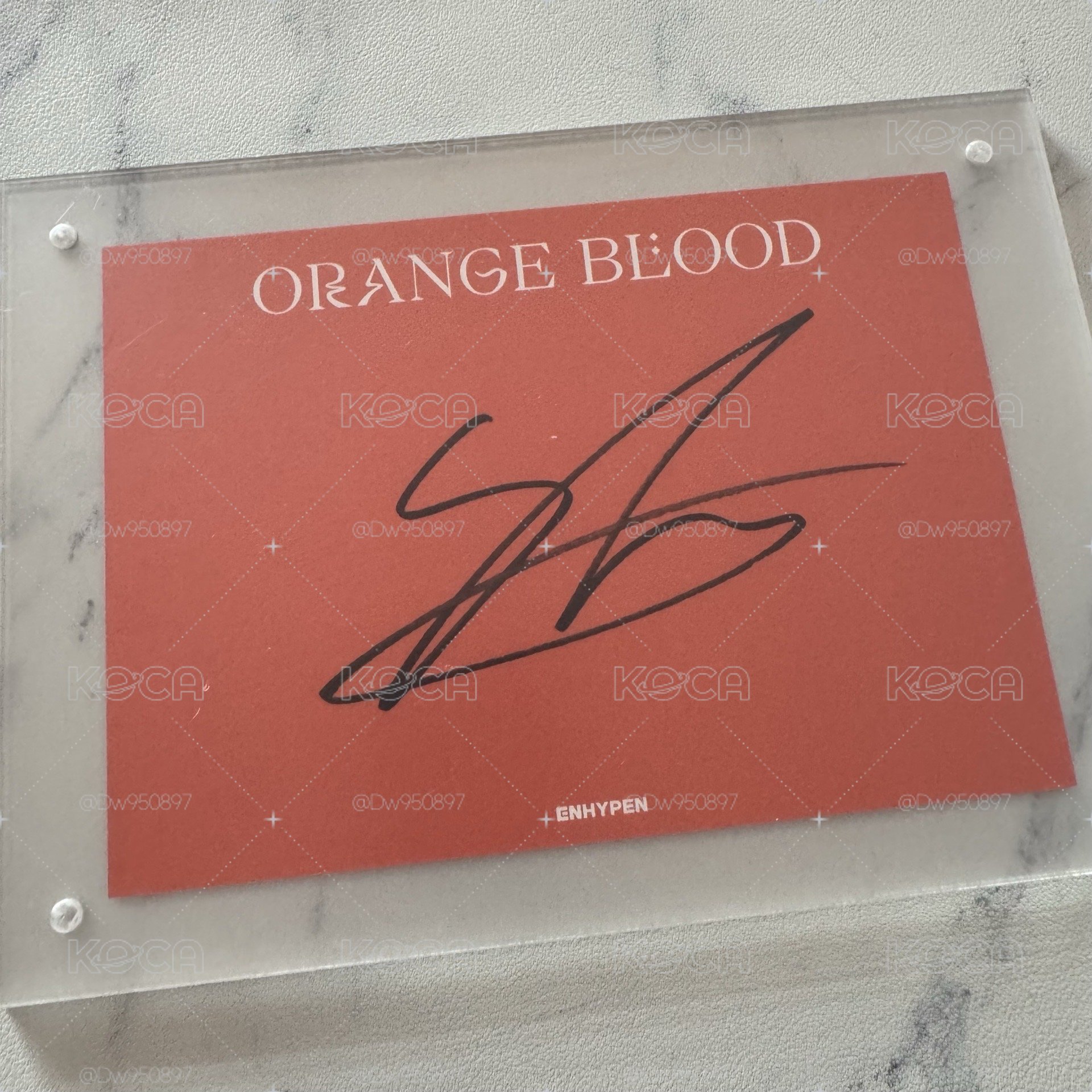 Orange Blood 沈載倫美版親簽