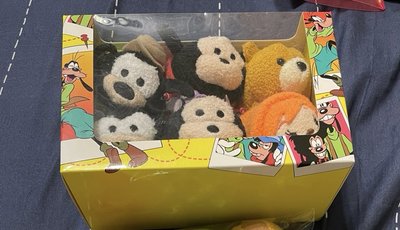 日本迪士尼 絕版收藏 高飛 麥斯 皮特 皮傑 父子tsum tsum茲姆 一組（6隻）