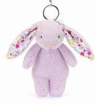 Blossom 碎花 Jasmine Bunny BagCharm 吊娃 紫色短腿碎花