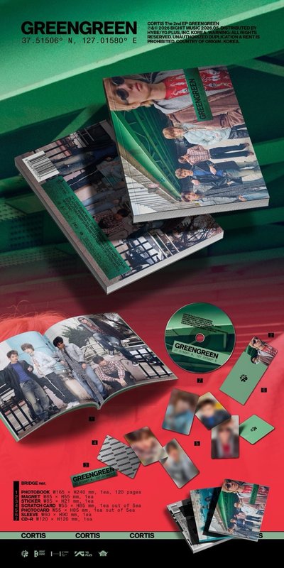 預購 CORTIS The 2nd EP［GREENGREEN］一般專 wvs global通路