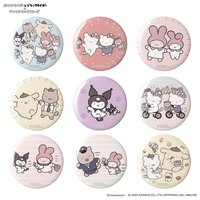 三麗鷗×小白虎與黑虎蝦聯名徽章盲袋