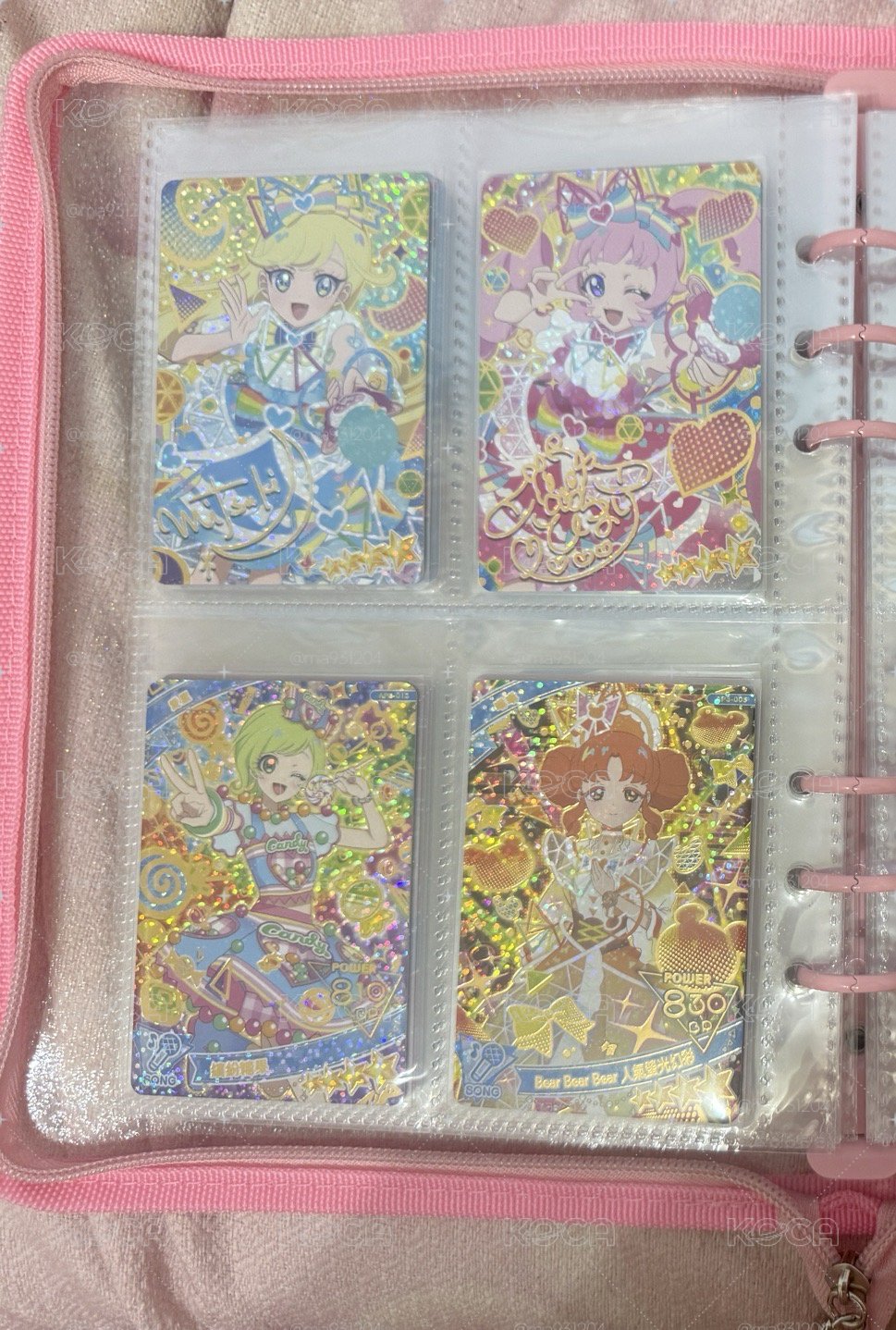 秘密的偶像公主 簽卡 美月簽名 陽葵簽名 愛里繽紛糖果 琳琳人氣幻彩