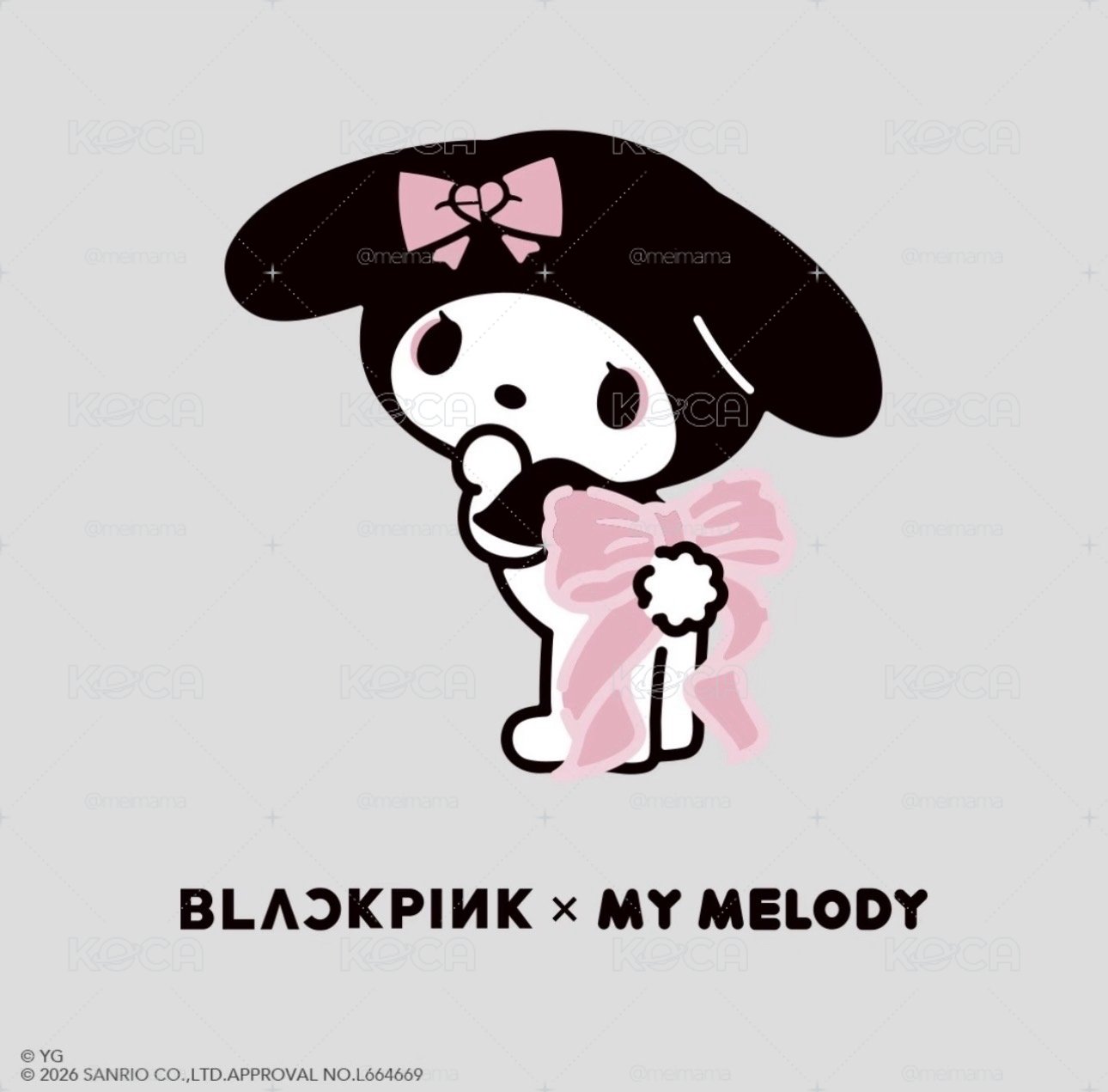 Blackpink MY MELODY 聯名絨毛掛飾