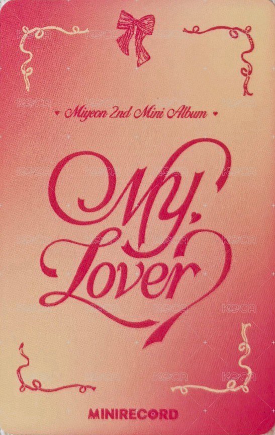 MY, Lover mr 5.0 幸運卡  背面