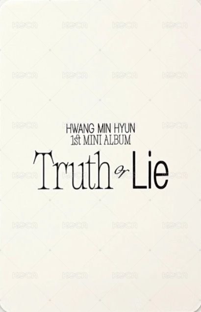 Truth or Lie mk 簽售卡  背面