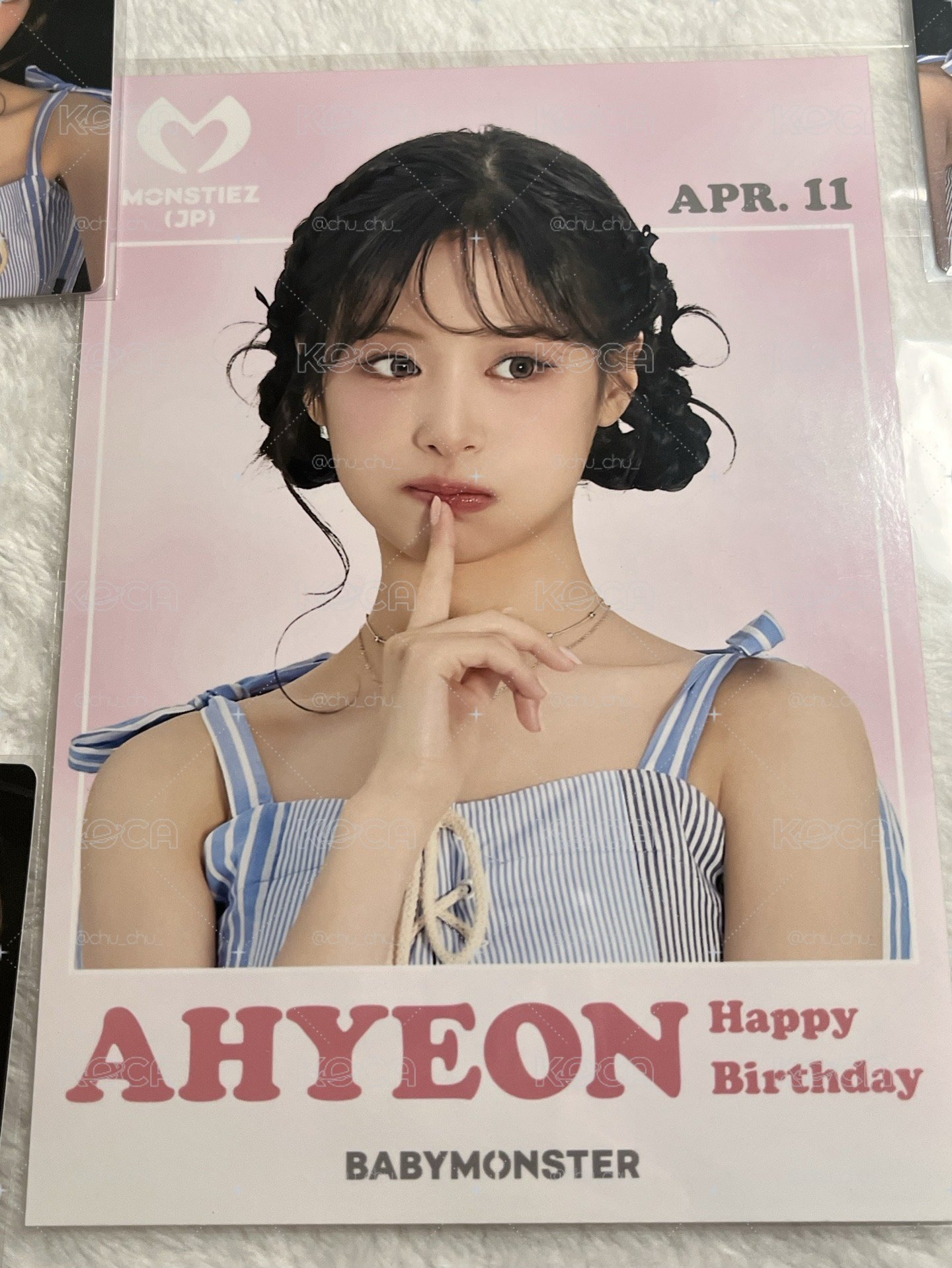 Ahyeon生日大卡 日本限定