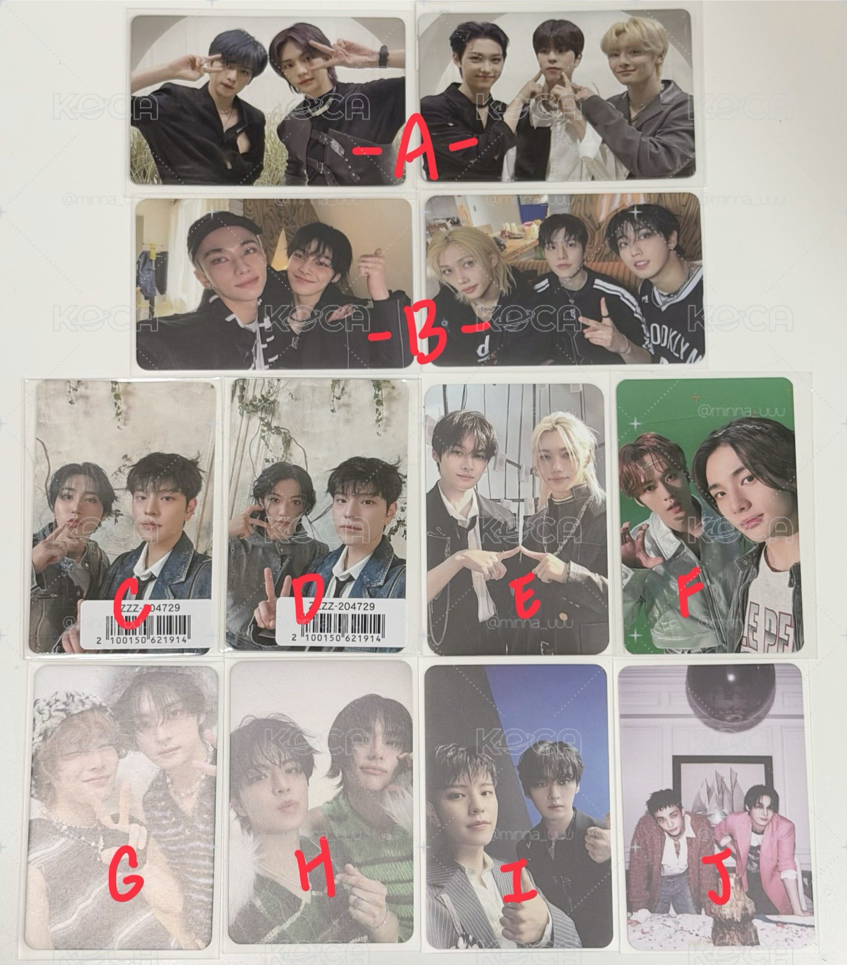 Stray Kids 雙人卡/多人卡