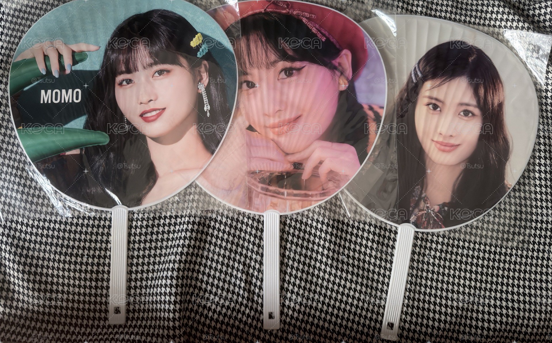 （全新未拆現貨整圖 三支不拆）twice momo 扇子 大扇盤