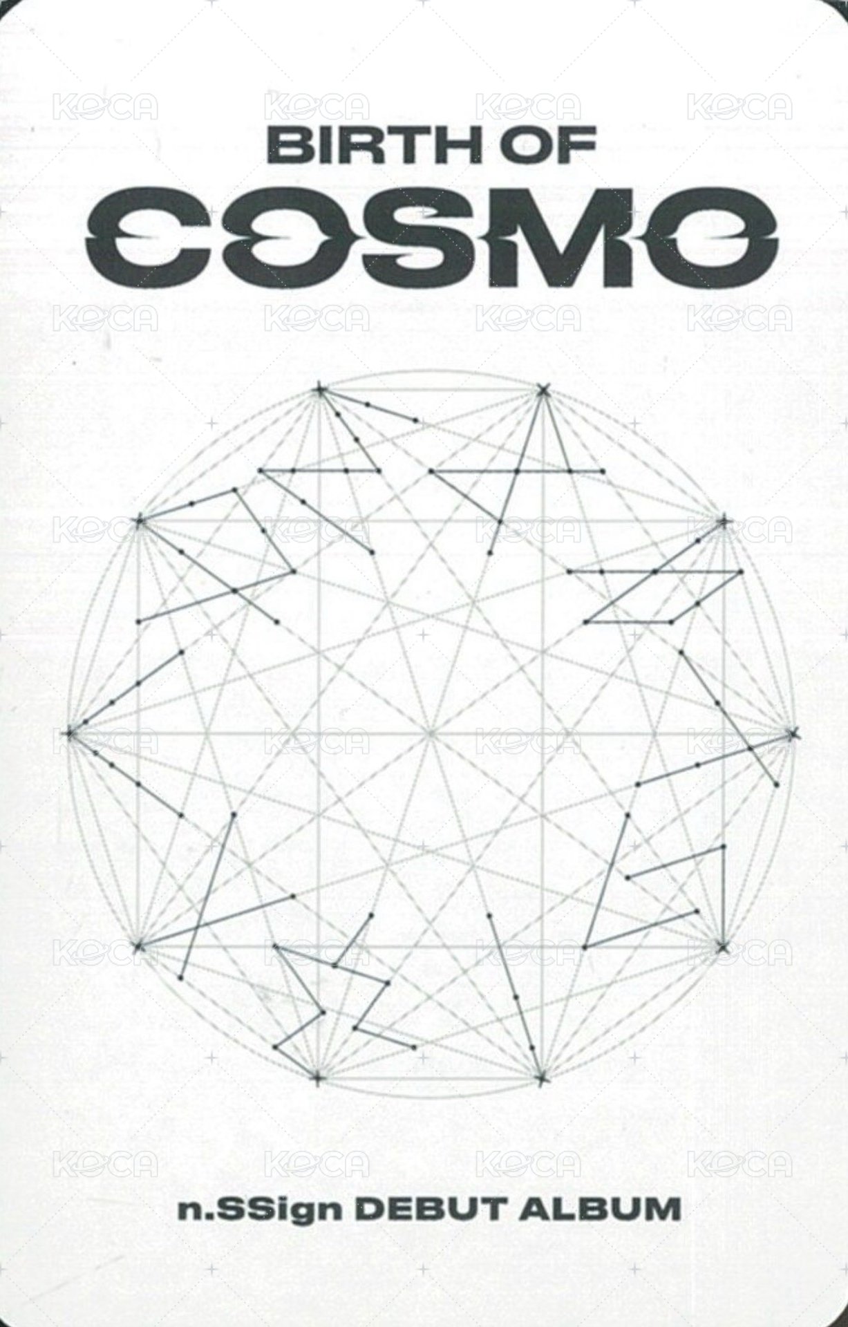 BIRTH OF COSMO  專輯卡 WARMHOLE&FEAST OF LIGHT&FIND THEM1、2 ver. 背面