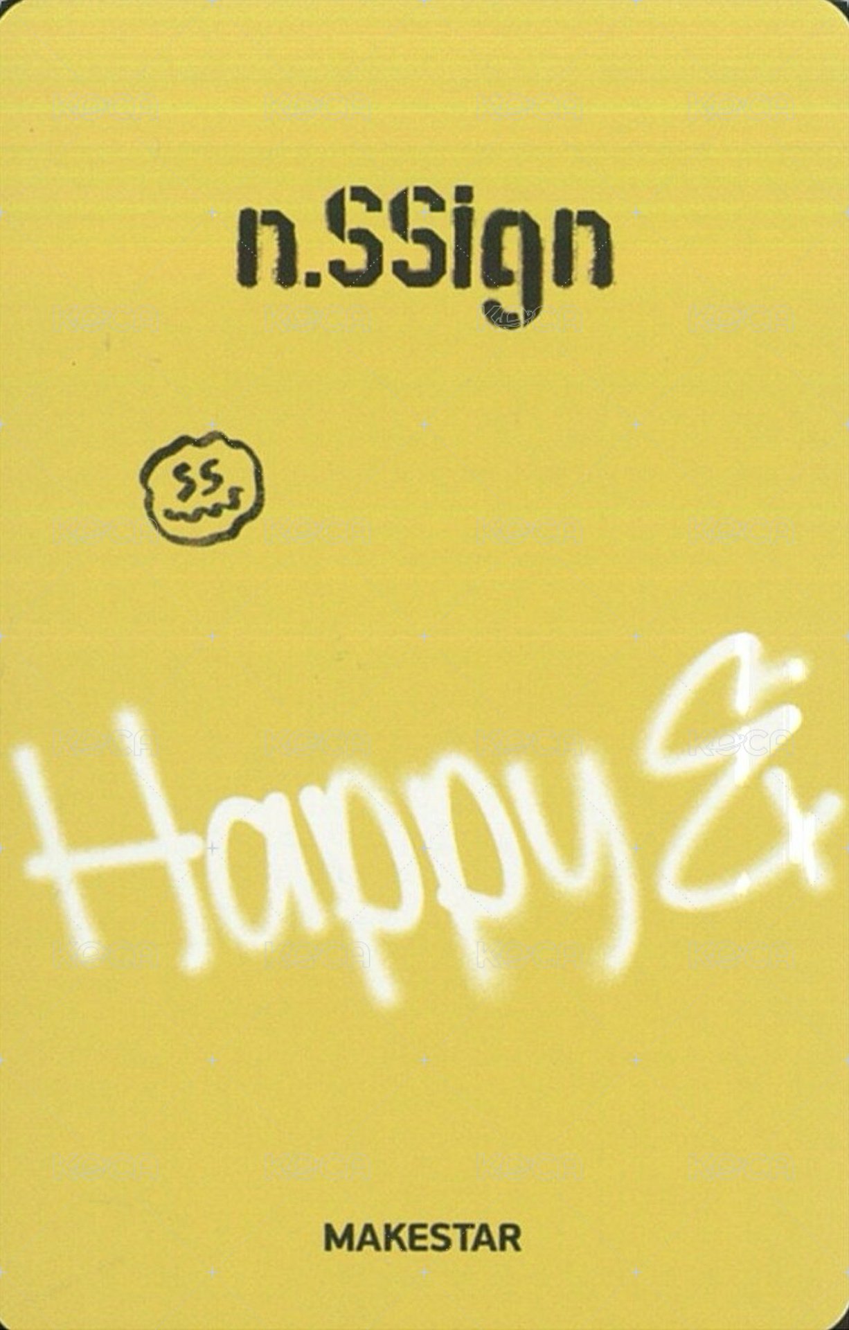 Happy & ms 線下2.0 簽售卡 嗷嗚ver. 背面