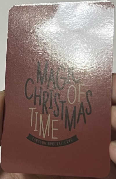 太妍 聖誕演唱會周邊 暖手寶卡