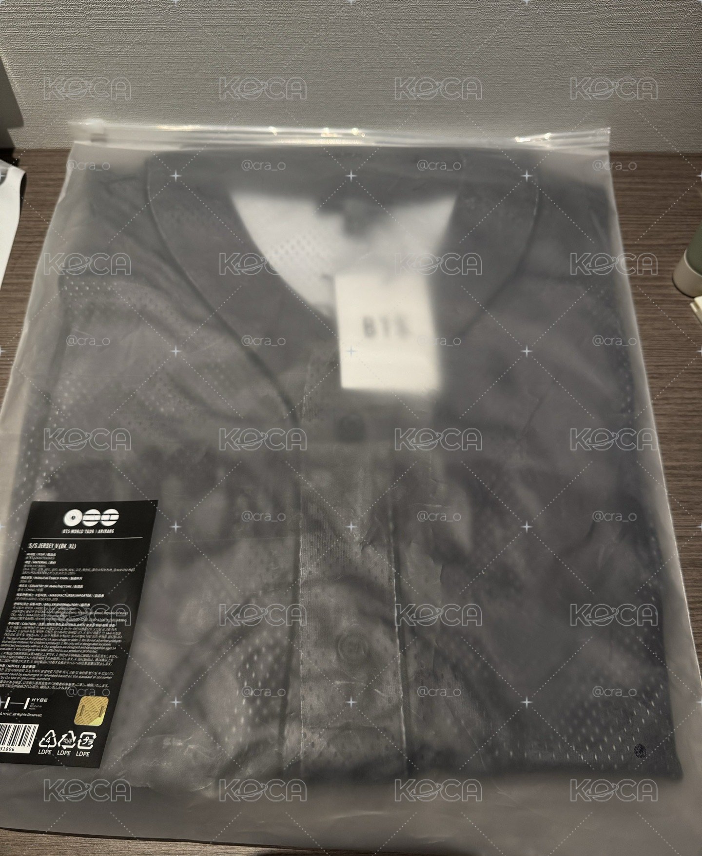 BTS V球衣 XL