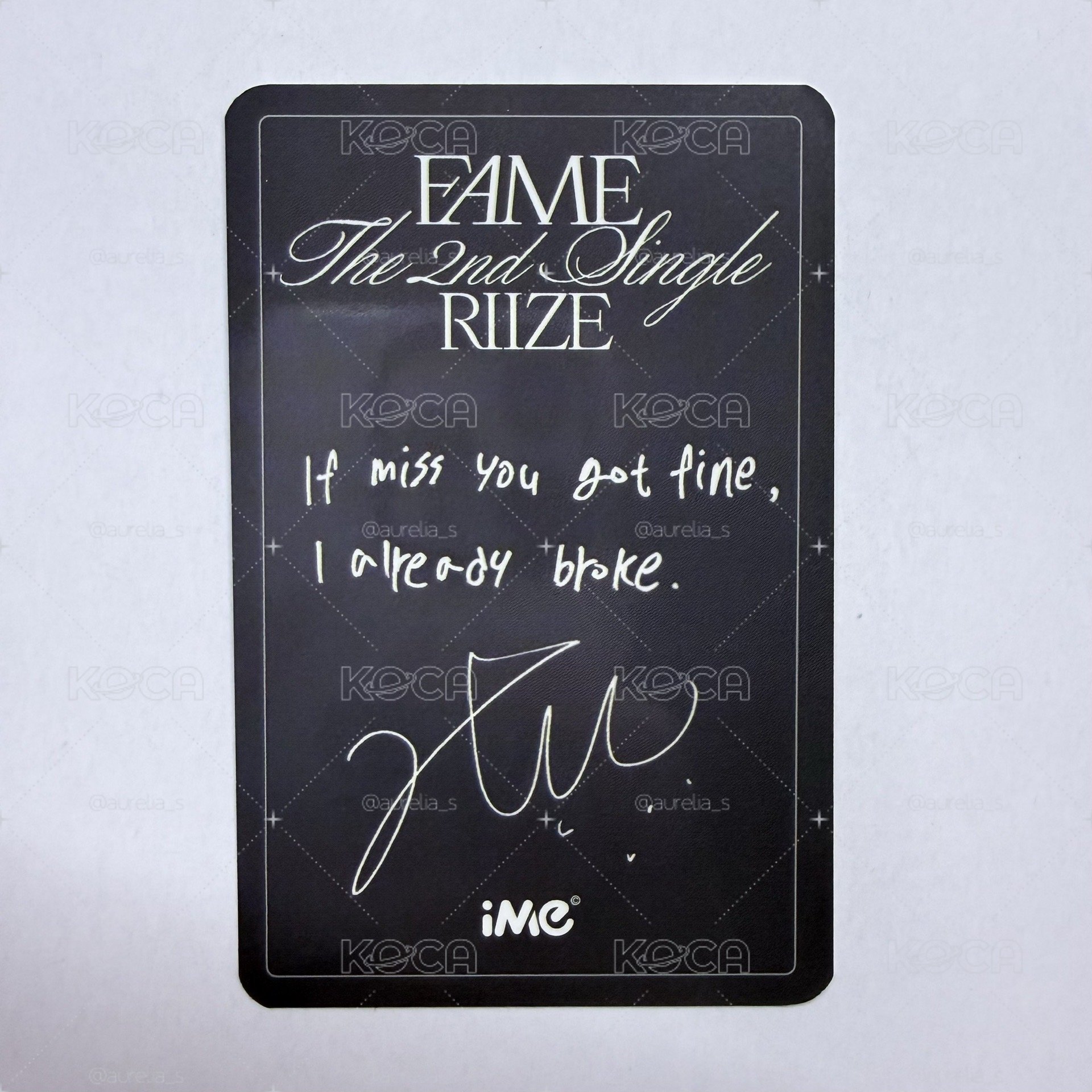 FAME iMe 簽售熙
