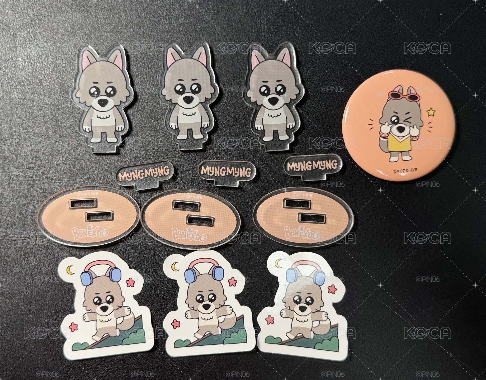 BOYNEXTDOOR BBNEXDO 快閃店扭蛋 徽章 立牌 貼紙