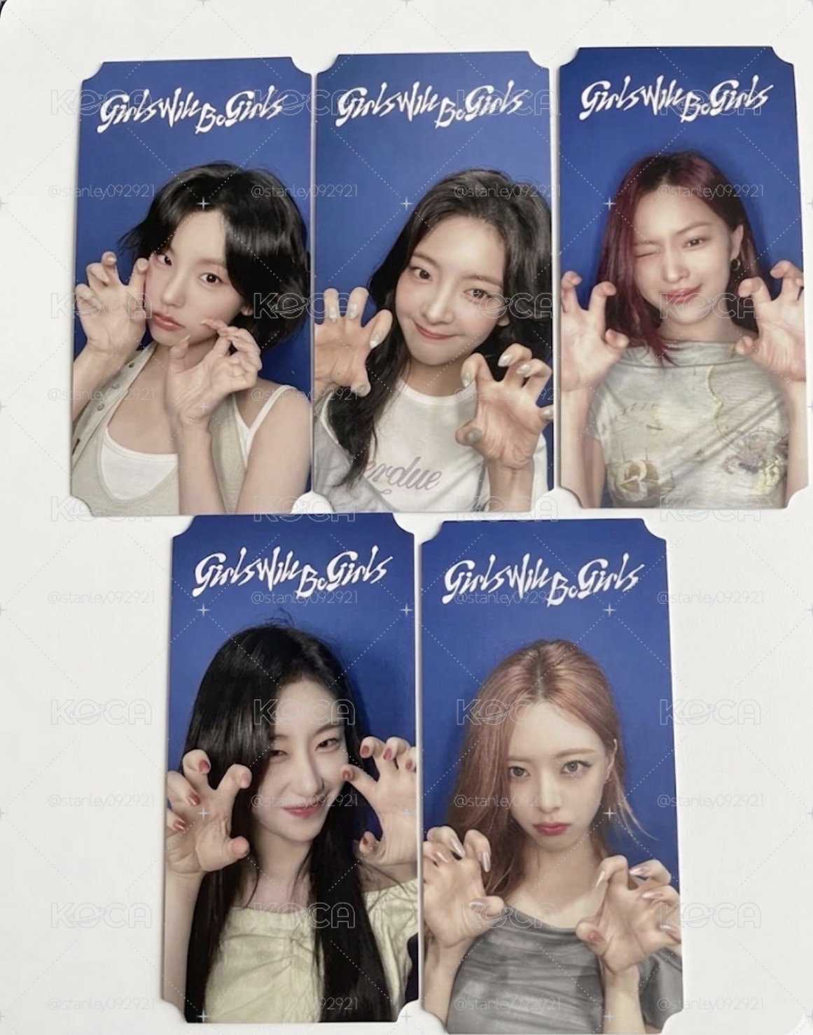 Itzy Sw日本簽售 票卡一套.