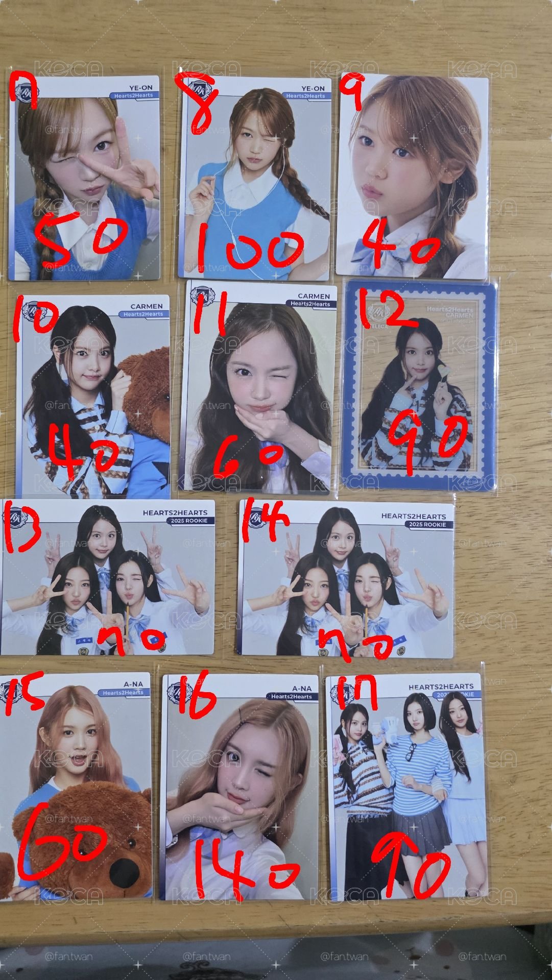 hearts2hearts隨機卡