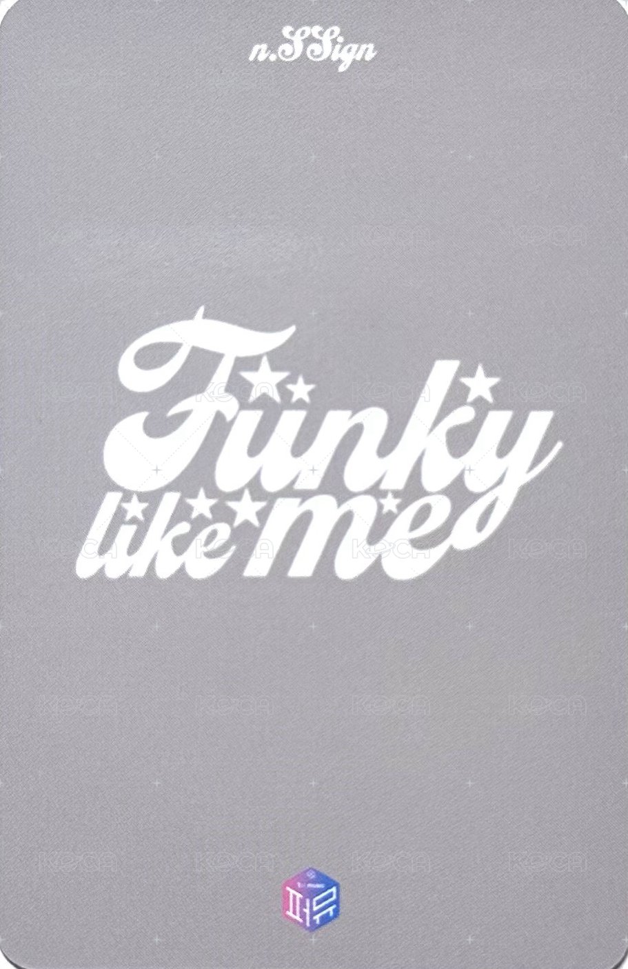 Funky like me 1stmusic 簽售/影通1.0 簽售卡 寶寶要睡覺ver. 背面