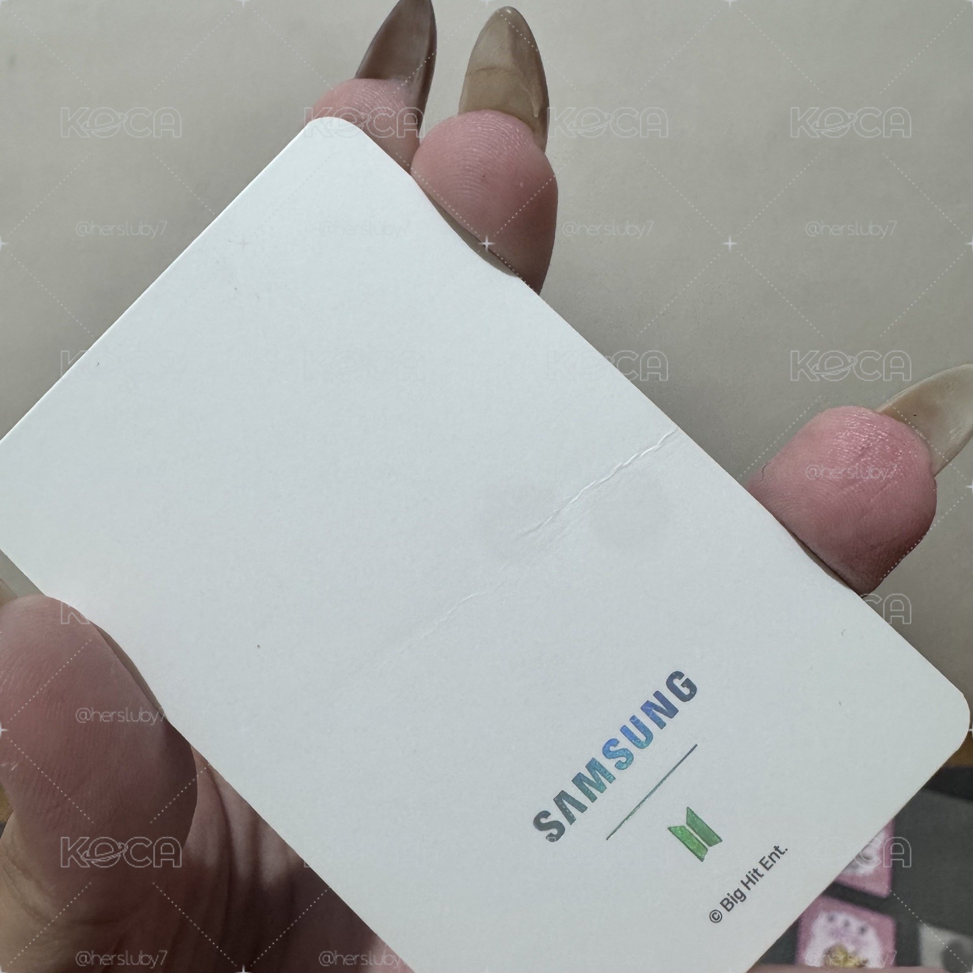 Samsung Galaxy X BTS - RM代言小卡