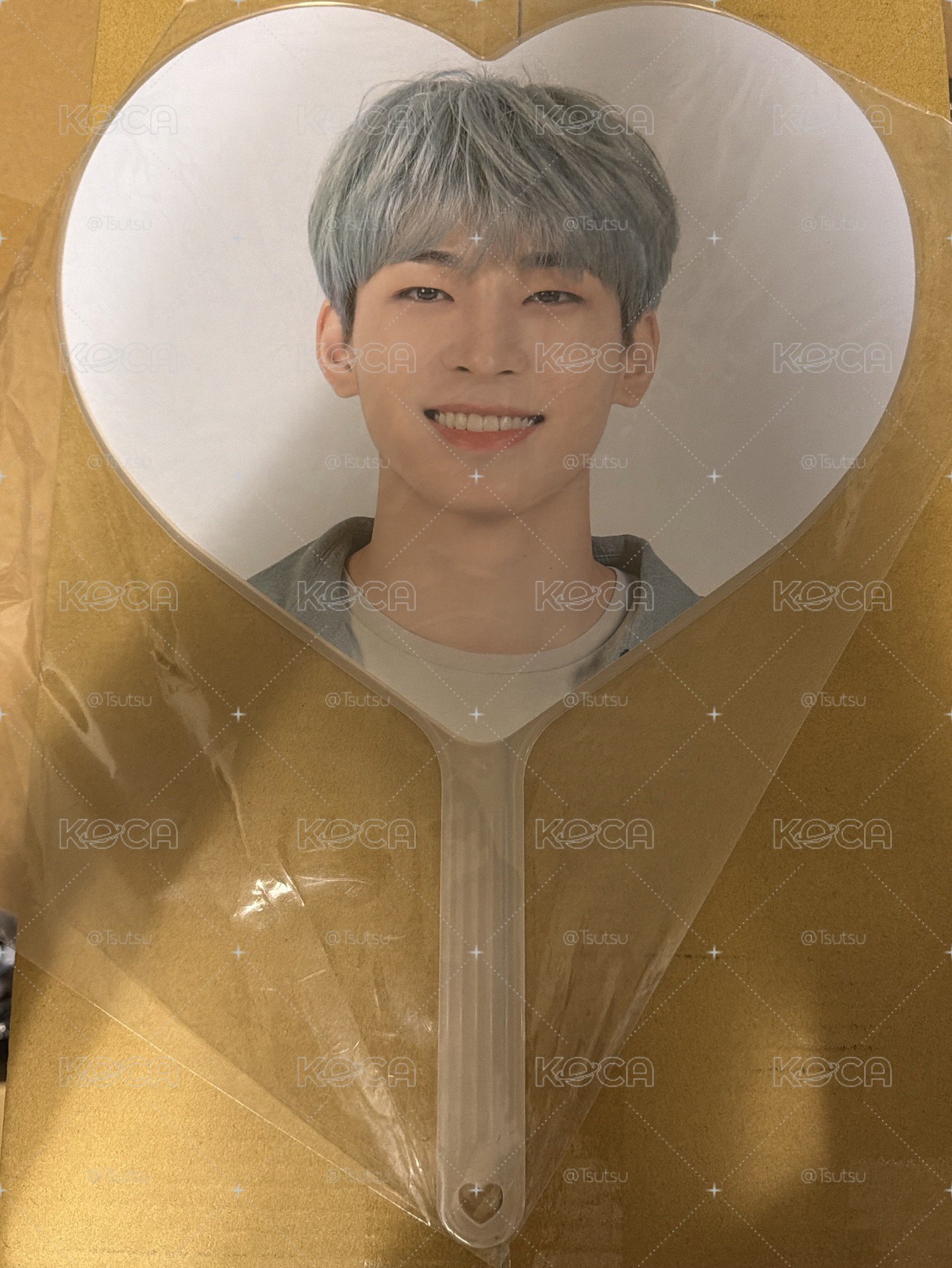 （全新未拆現貨 紙箱寄出 可當日寄出）seventeen 圓佑 愛心扇 2020 克拉島 扇子 大扇