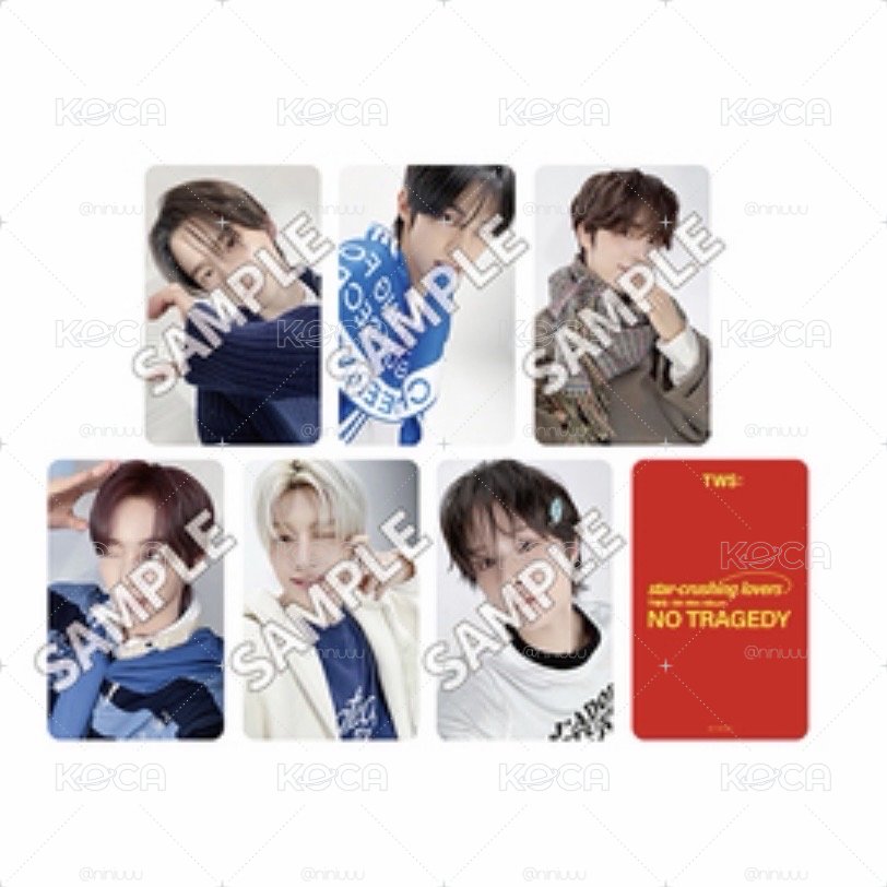 TWS 迷5 環球特典一套6張 Blush ver.