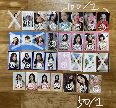 TWICE各種小卡