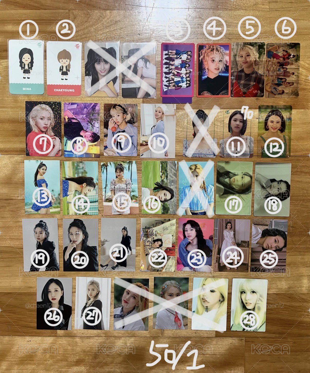 TWICE 各種小卡②