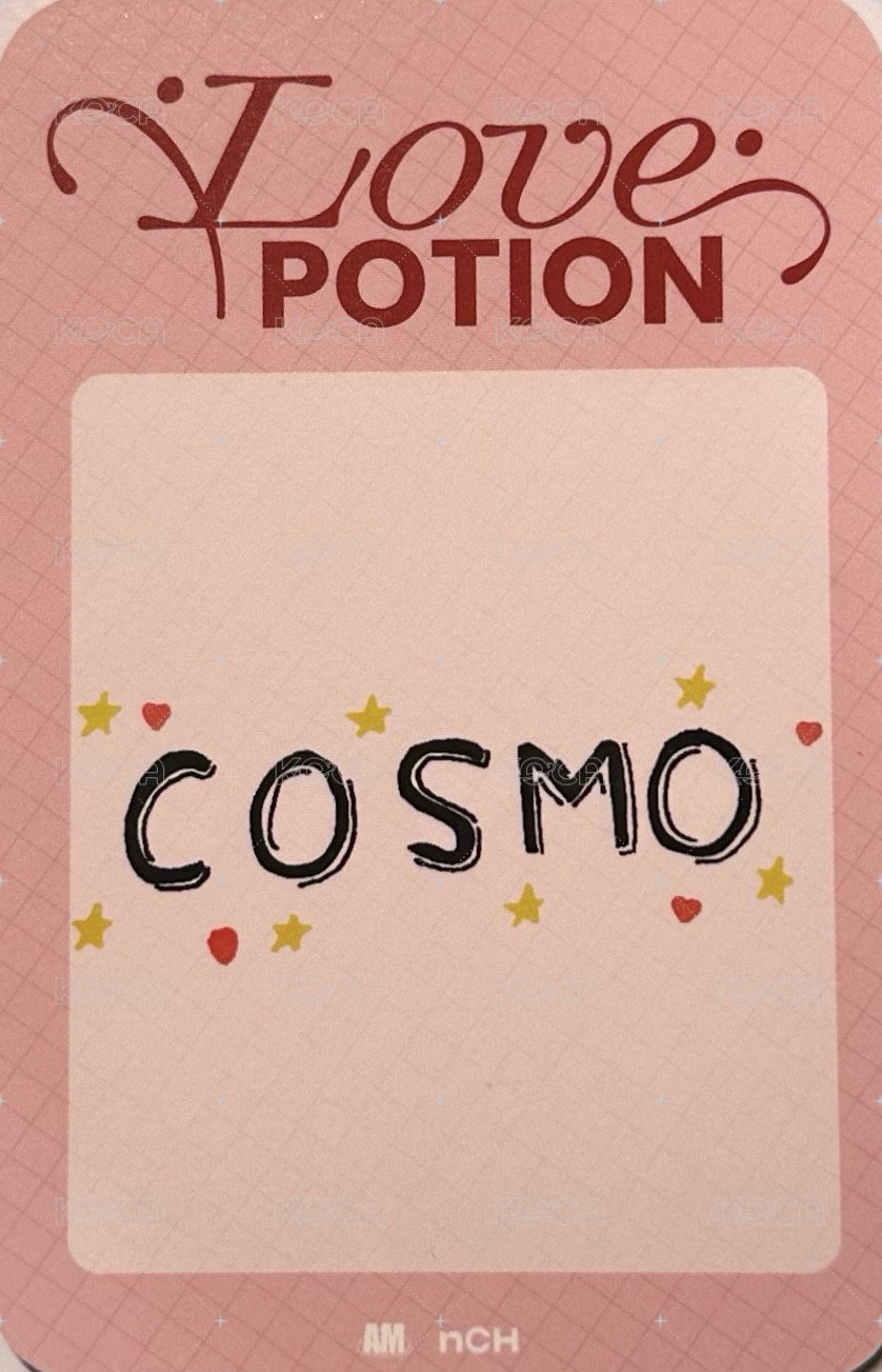 Love Potion AM STUDIO 簽售卡  背面
