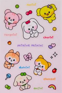 IVE X LINE FRIENDS 貼紙 minini