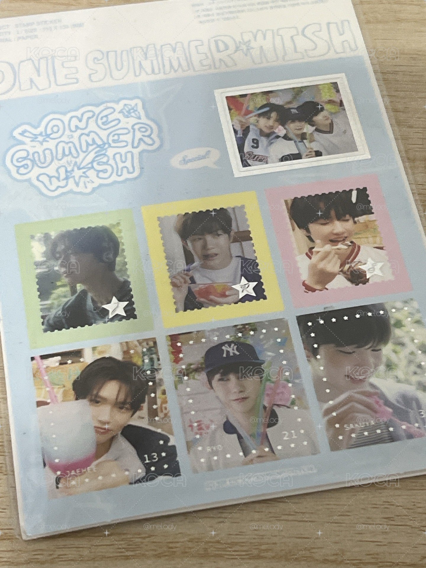 夏日攝影展 郵票貼紙nct wish