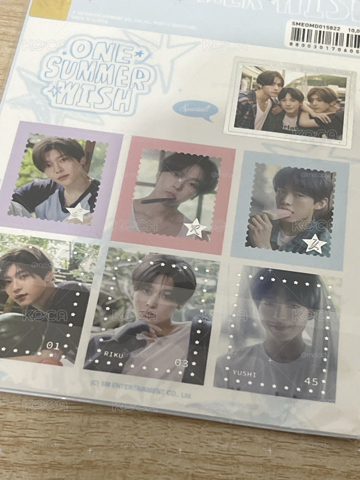夏日攝影展 郵票貼紙nct wish
