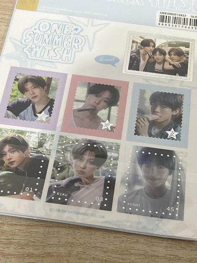 夏日攝影展 郵票貼紙nct wish