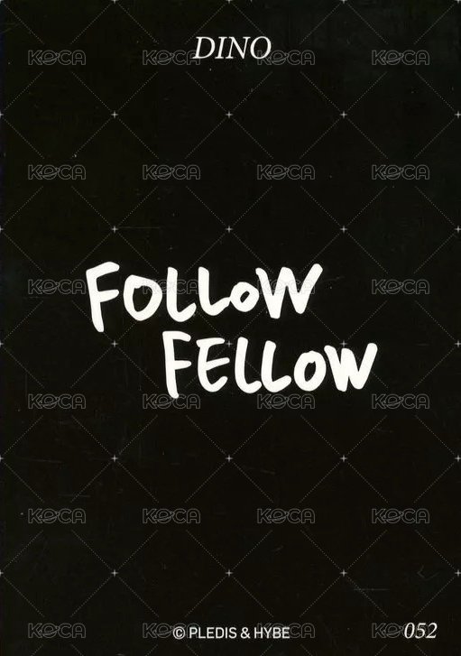 FOLLOW FELLOW 隨機卡  背面