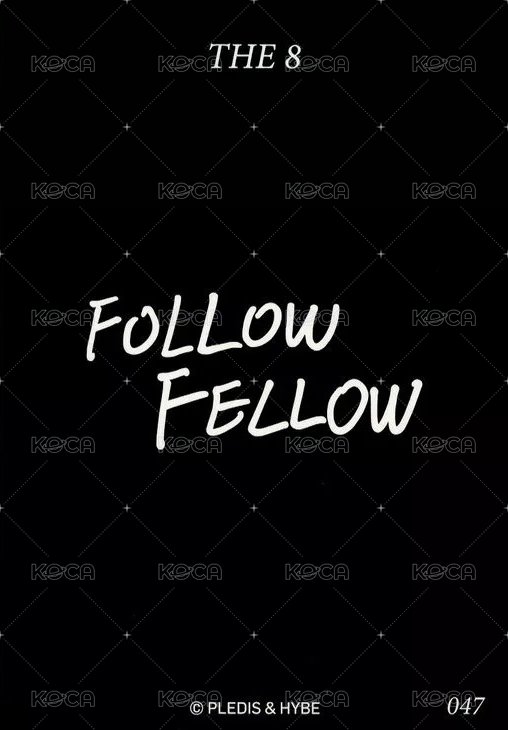 FOLLOW FELLOW 隨機卡  背面