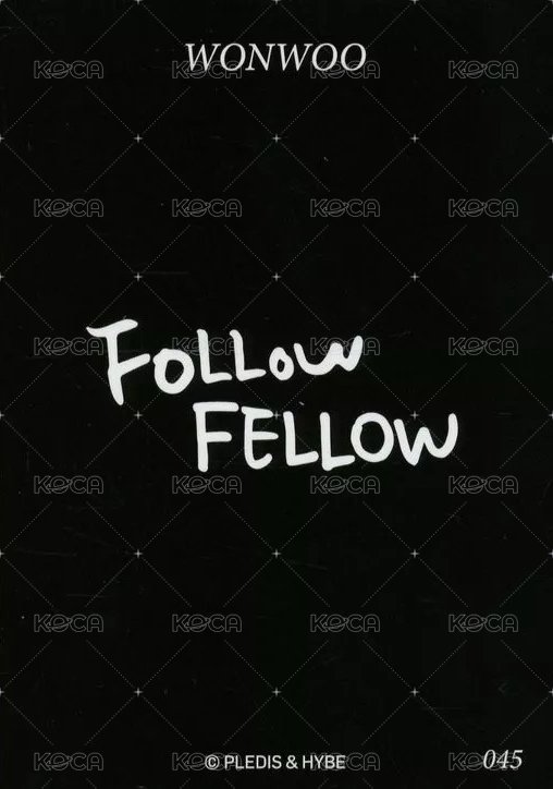 FOLLOW FELLOW 隨機卡  背面