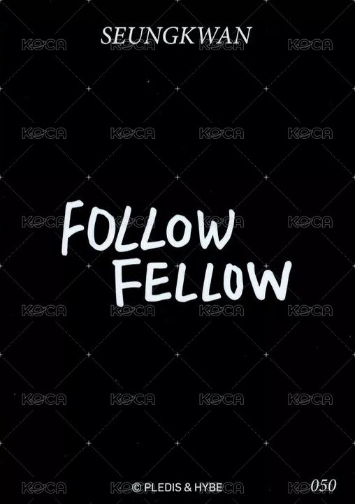 FOLLOW FELLOW 隨機卡  背面
