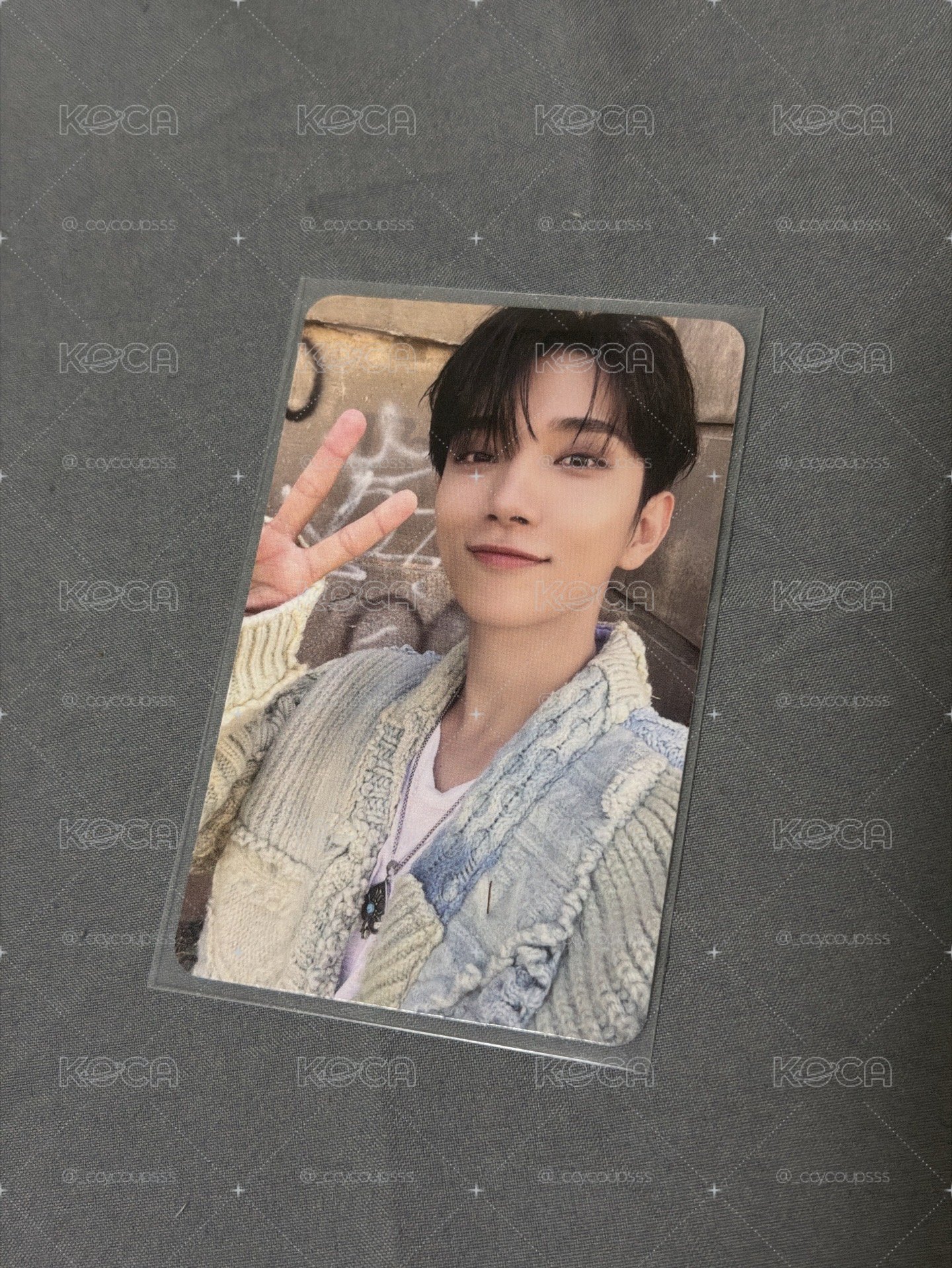 （限定下單）SEVENTEEN JOSHUA MINI11 蝦皮 幸運卡  藍毛衣