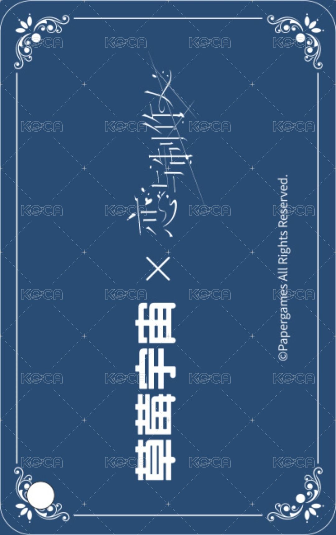草莓宇宙 40cm大娃 周邊卡 出生證 背面