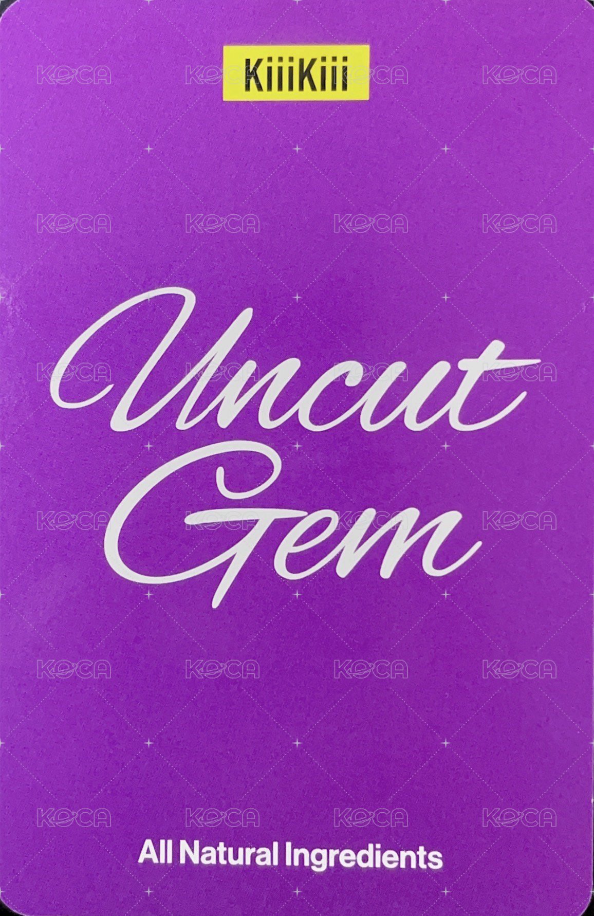 UNCUT GEM 打歌卡 I DO ME 2.0 背面