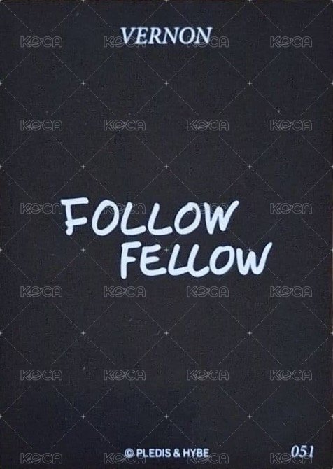 FOLLOW FELLOW 隨機卡  背面