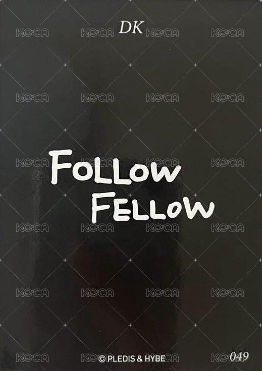 FOLLOW FELLOW 隨機卡  背面