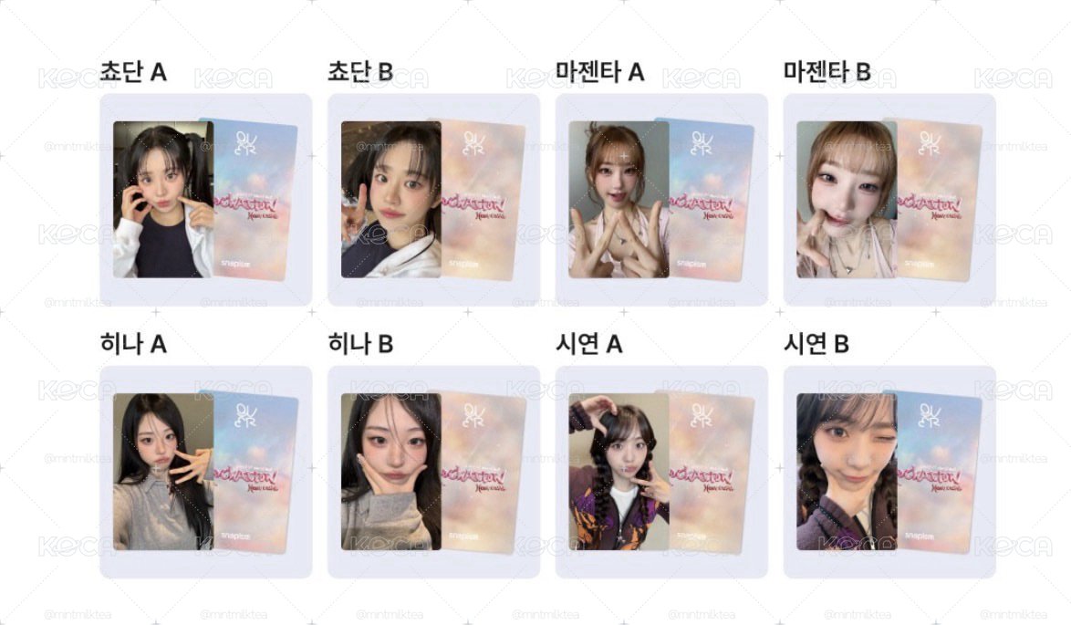 QWER 1巡 Snapism 小卡 人生四格貼紙 在韓現貨 