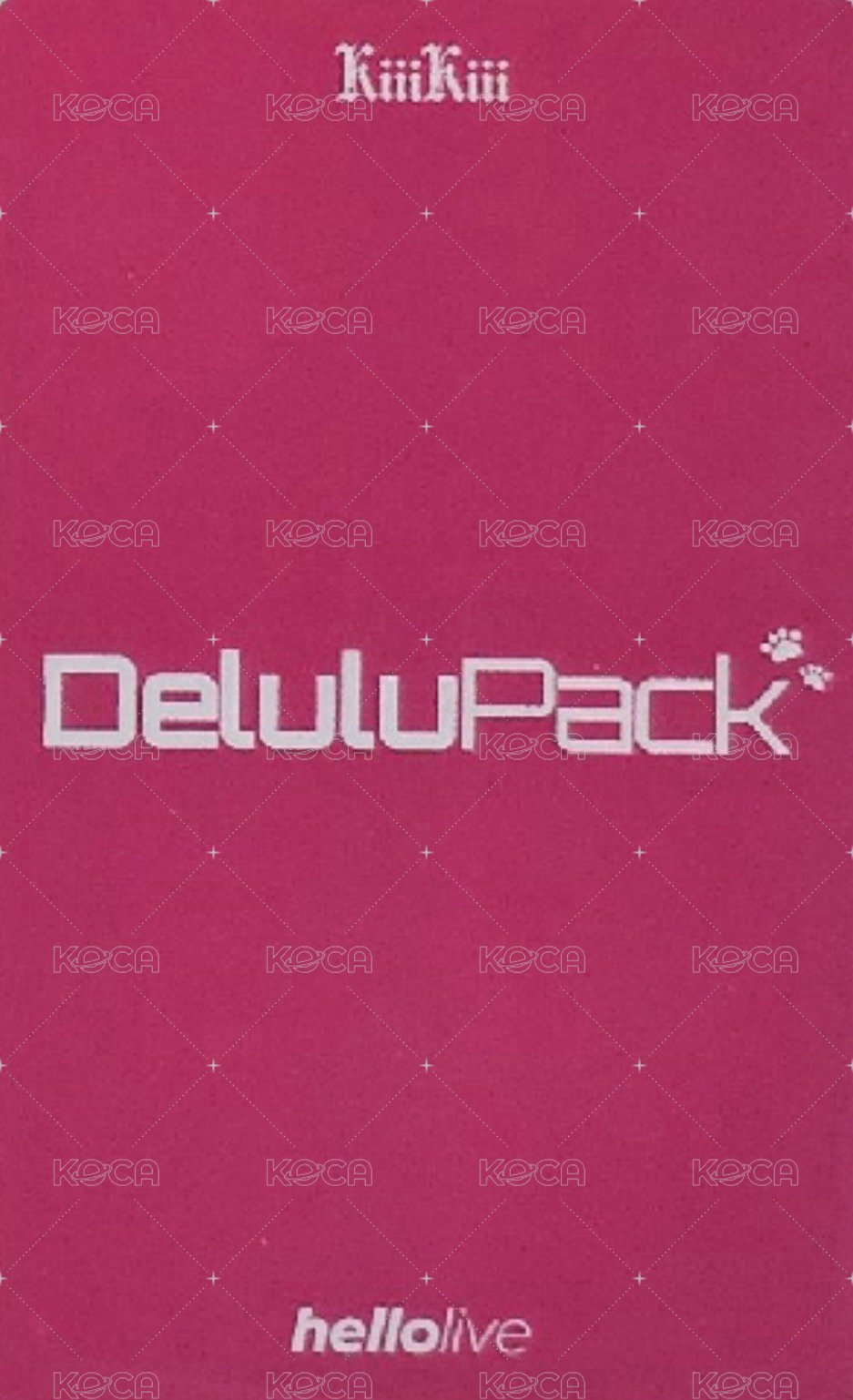 Delulu Pack hl 3.0 簽售卡 小狗 背面