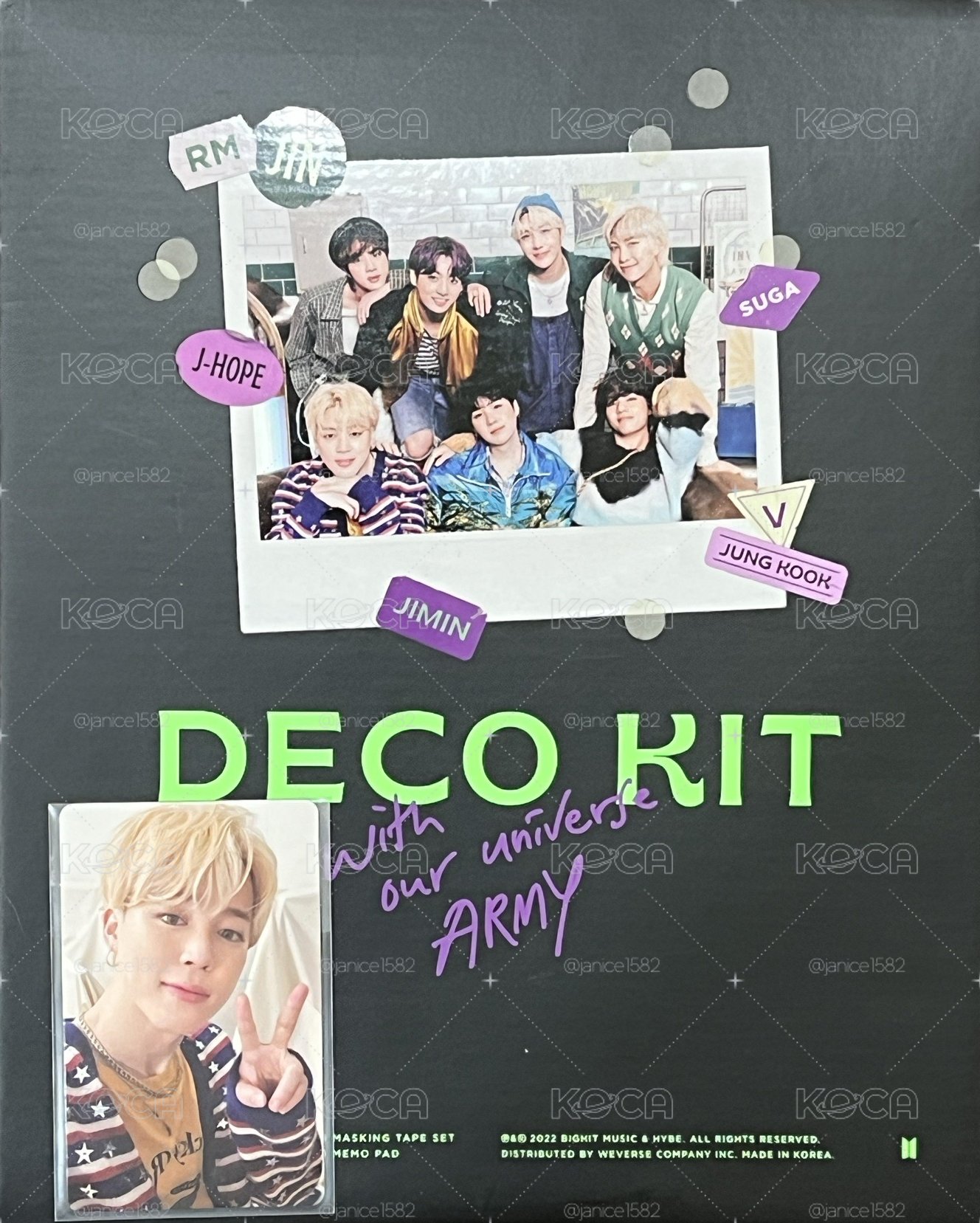 BTS DECO KIT+小卡智旻