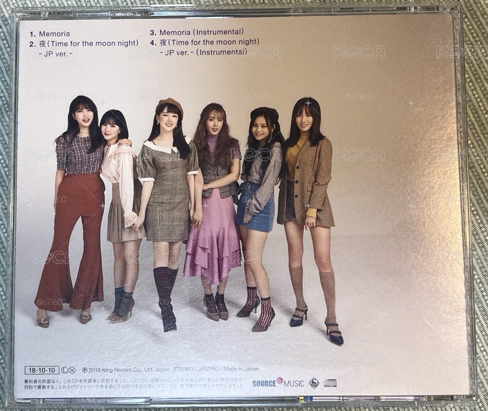 Gfriend 第一張日語單曲 WEB盤 專輯 Memoria / 夜(Time for the moon night)