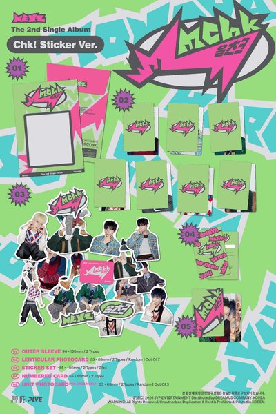 *非現 回歸後2-3周運回*NEXZ Sticker ver.